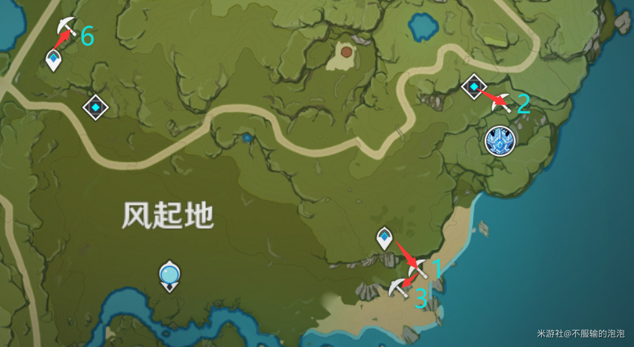 原神铁矿石分布图