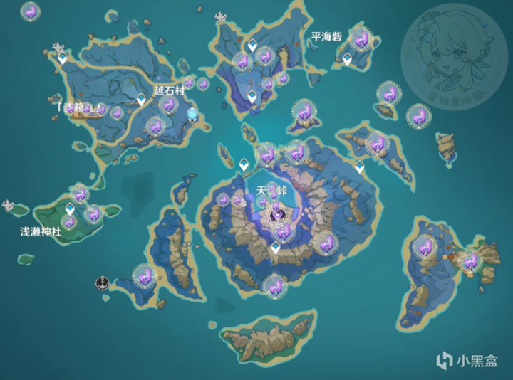 原神2.1雷神瞳位置分布图
