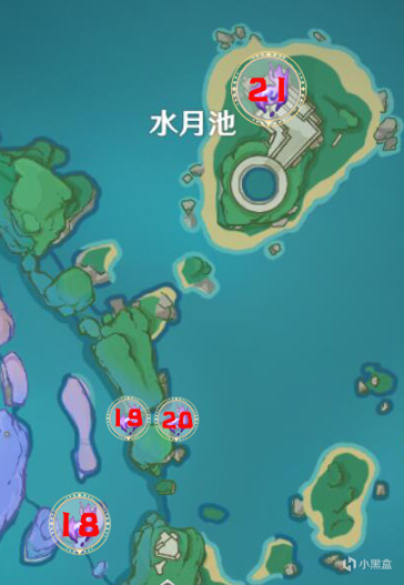 原神2.1雷神瞳位置分布图